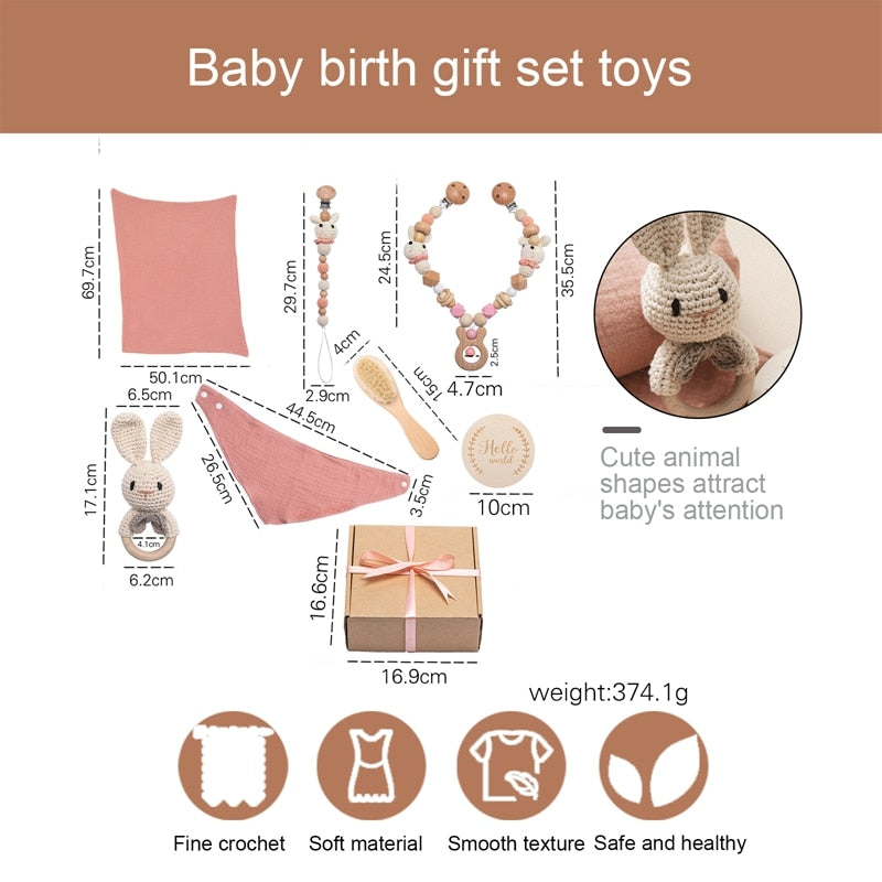 Newborn Baby Bath and Toy Gift Set