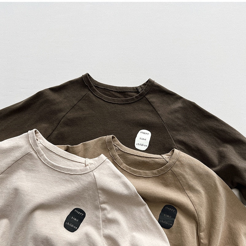 Unisex Retro Cotton Long-Sleeved T-Shirts